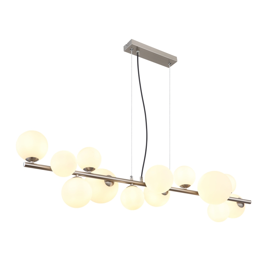 Globo - LED Lustr na lanku 13xG9/3,5W/230V bílá