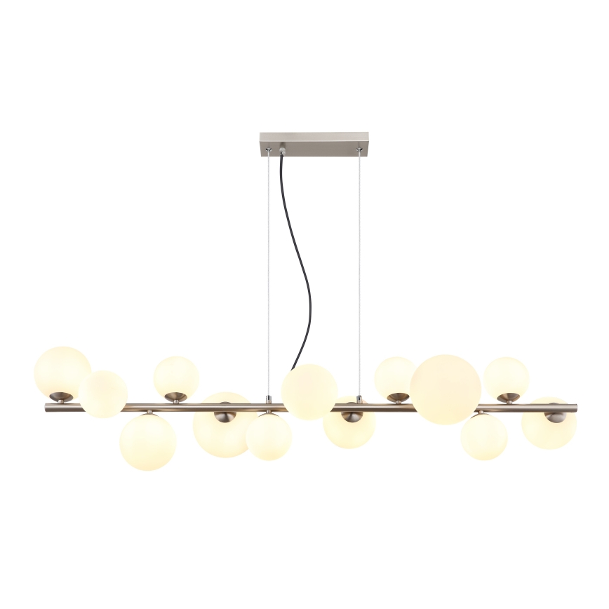 Globo - LED Lustr na lanku 13xG9/3,5W/230V bílá