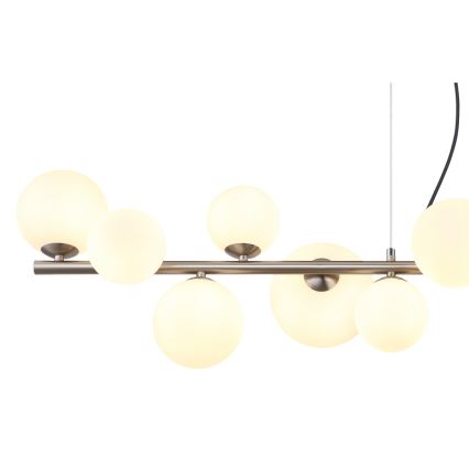Globo - LED Lustr na lanku 13xG9/3,5W/230V bílá