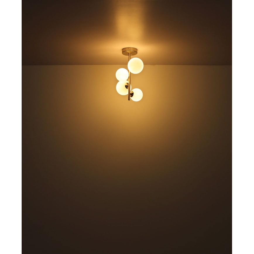 Globo - LED Lustr na tyči 4xG9/3W/230V matný chrom