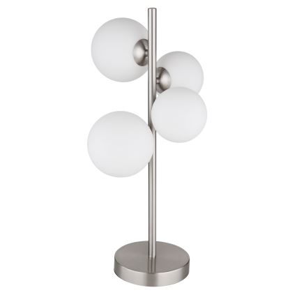 Globo - LED Stolní lampa 4xG9/3W/230V matný chrom