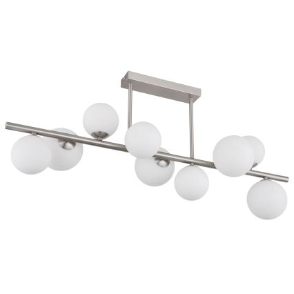 Globo - LED Lustr na tyči 9xG9/3W/230V matný chrom