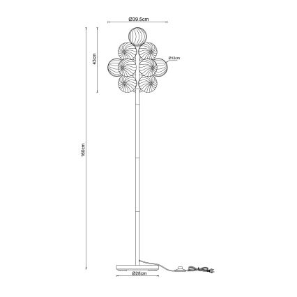 Globo - Stojací lampa 13xG9/4W/230V