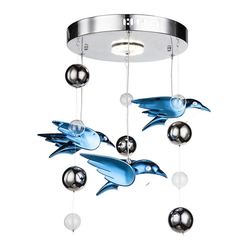 Globo 56671-4D - LED Dětský lustr BIRDS 4xLED/6W/230V