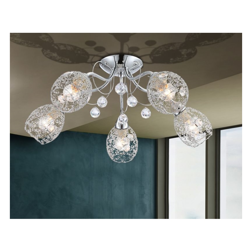 Globo - Přisazený lustr 5xE14/40W/230V