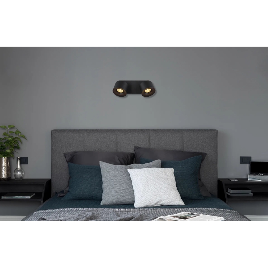 Globo - LED Bodové svítidlo 2xLED/6W/230V černá