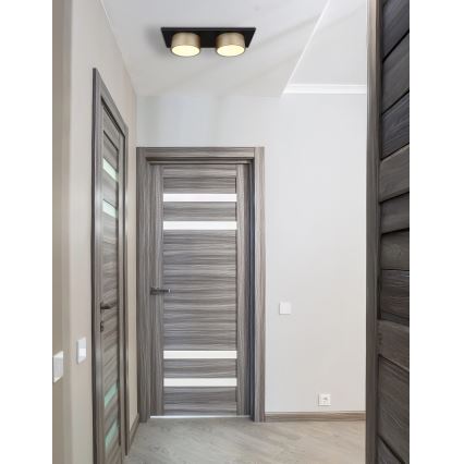 Globo - LED Stropní svítidlo LED/24W/230V 3000K 46x20 cm mosaz