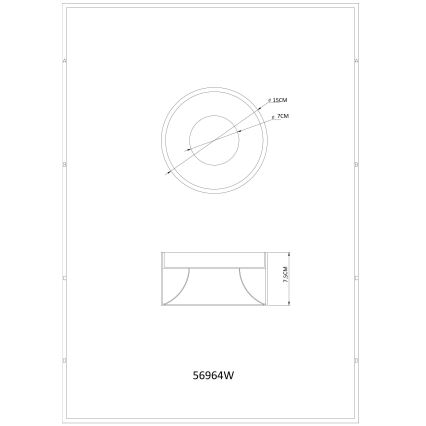 Globo - LED Stropní svítidlo LED/12W/230V 3000K pr. 15 cm bílá