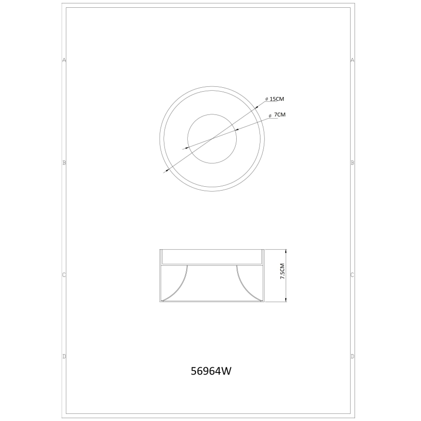 Globo - LED Stropní svítidlo LED/12W/230V 3000K pr. 15 cm bílá