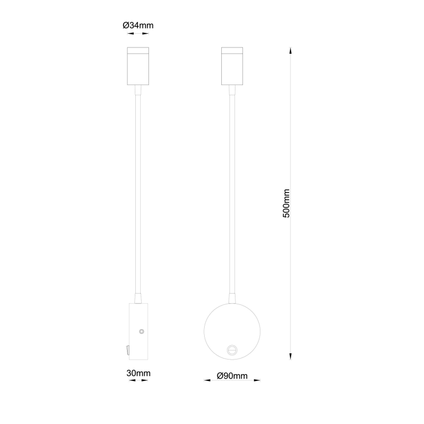 Globo - LED Flexibilní lampička LED/3W/230V
