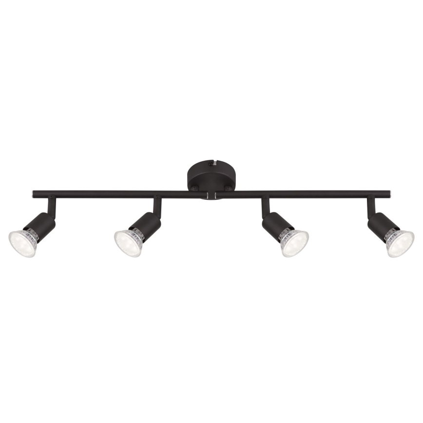 Globo - LED Bodové svítidlo 4xGU10/3W/230V černá