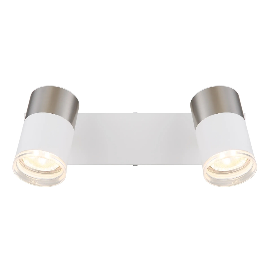 Globo - Bodové svítidlo 2xGU10/25W/230V bílá/matný chrom