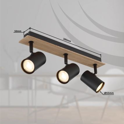 Globo - Bodové svítidlo 3xGU10/35W/230V