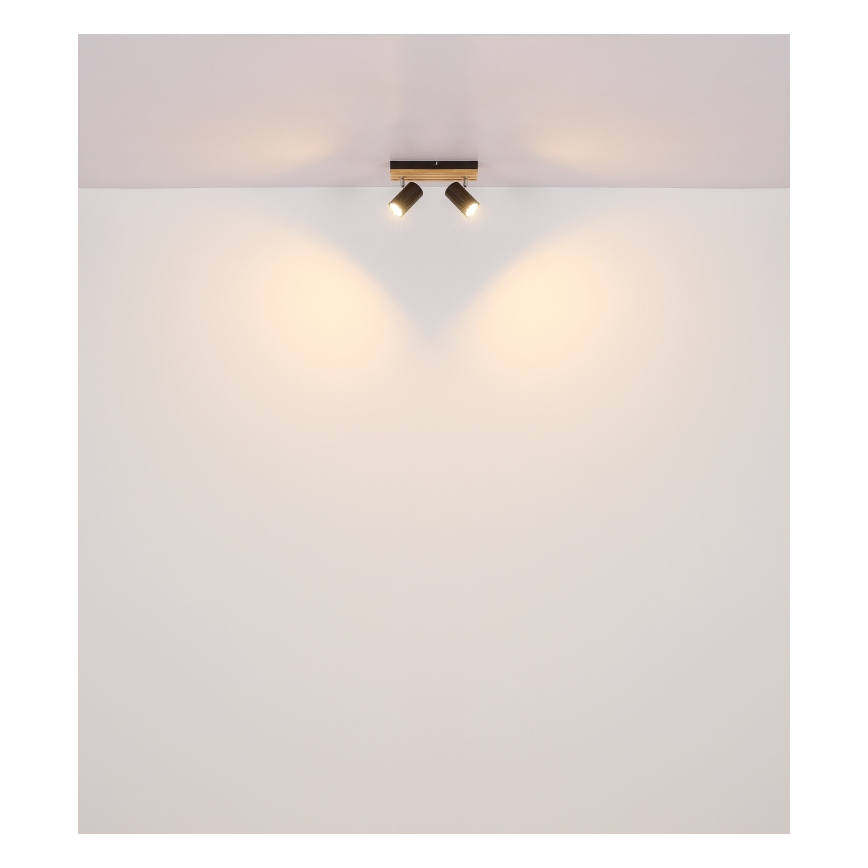 Globo - Bodové svítidlo 2xGU10/25W/230V černá