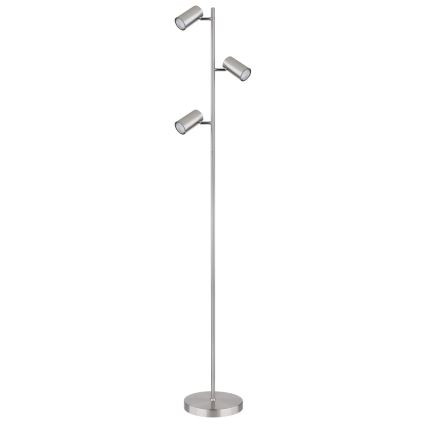 Globo - Stojací lampa 3xGU10/5W/230V matný chrom