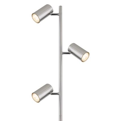 Globo - Stojací lampa 3xGU10/5W/230V matný chrom