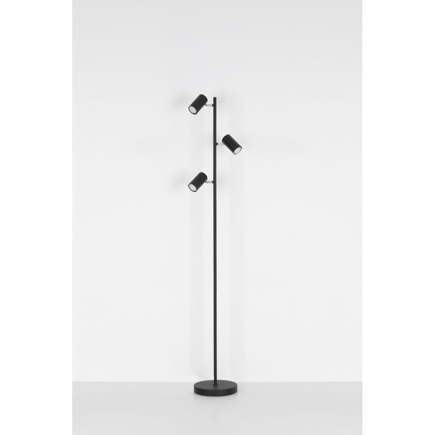 Globo - Stojací lampa 3xGU10/5W/230V černá