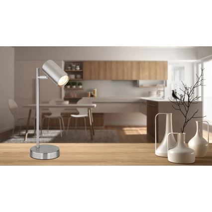 Globo - Stolní lampa 1xGU10/5W/230V matný chrom