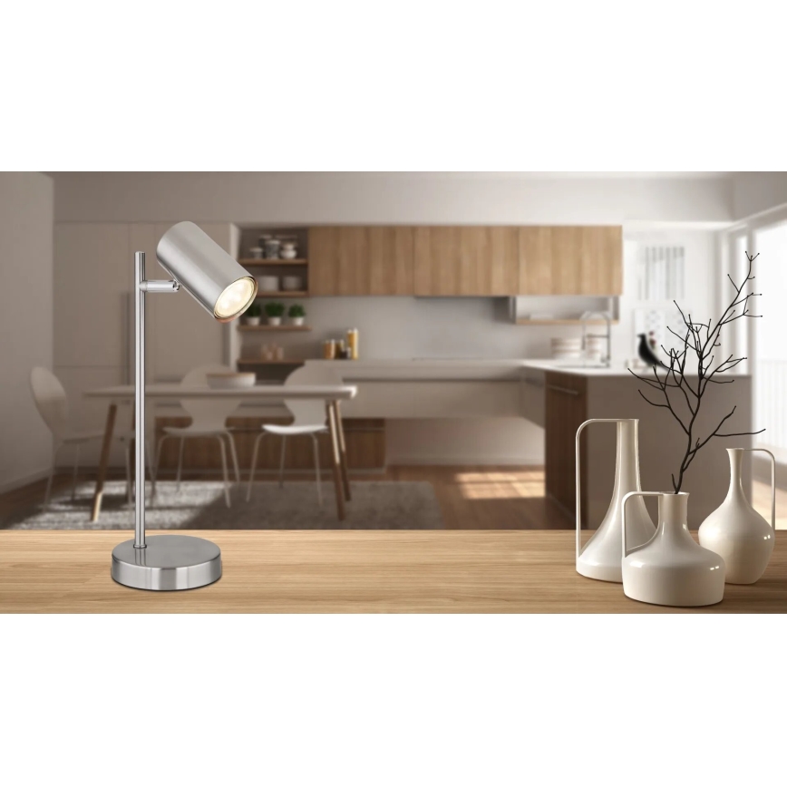 Globo - Stolní lampa 1xGU10/5W/230V matný chrom