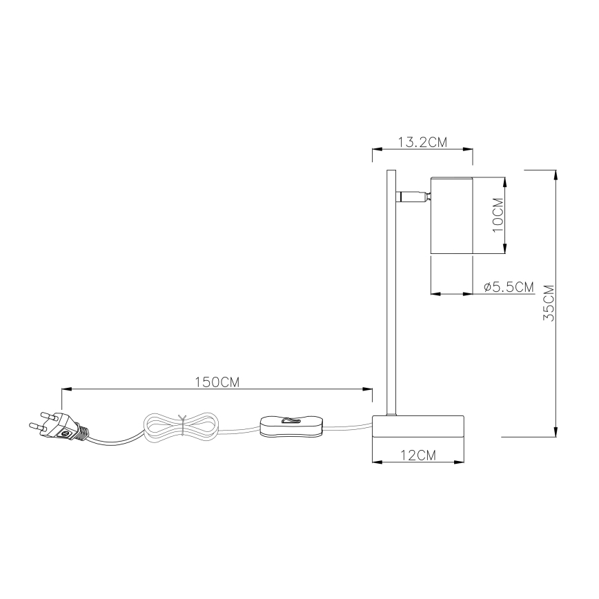 Globo - Stolní lampa 1xGU10/5W/230V