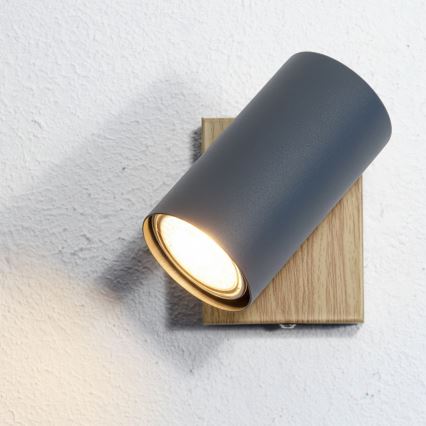 Globo - Nástěnné bodové svítidlo 1xGU10/25W/230V šedá/hnědá