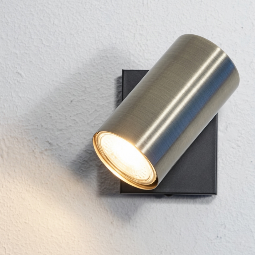 Globo - Nástěnné bodové svítidlo 1xGU10/25W/230V černá/mosaz