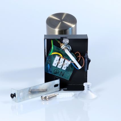 Globo - Nástěnné bodové svítidlo 1xGU10/25W/230V černá/mosaz