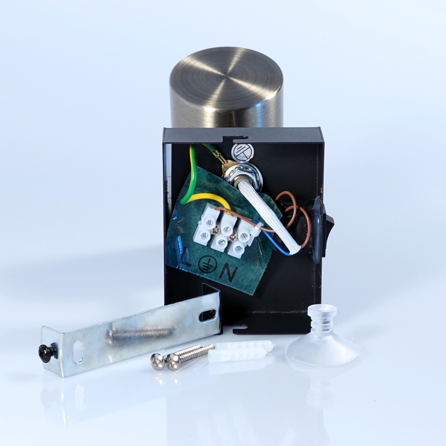 Globo - Nástěnné bodové svítidlo 1xGU10/25W/230V černá/mosaz