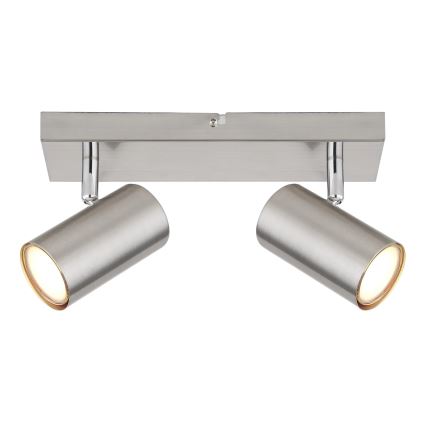 Globo - Bodové svítidlo 2xGU10/25W/230V matný chrom