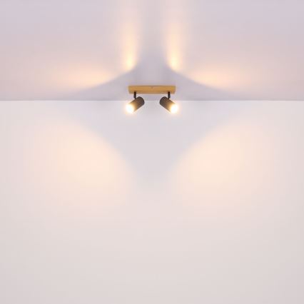 Globo - Bodové svítidlo 2xGU10/35W/230V hnědá/černá