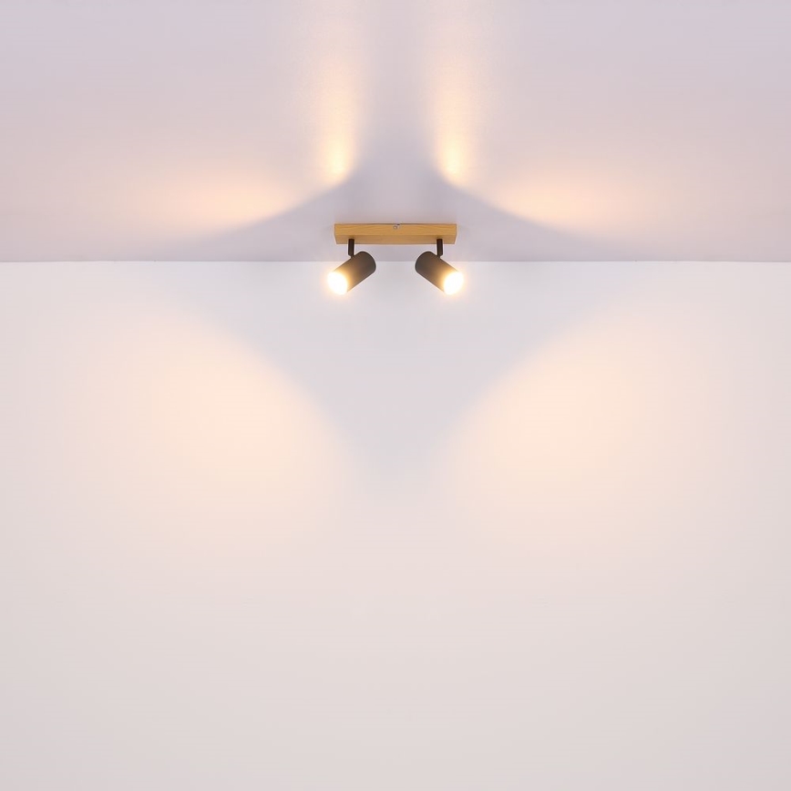 Globo - Bodové svítidlo 2xGU10/35W/230V hnědá/černá