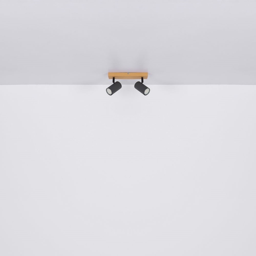 Globo - Bodové svítidlo 2xGU10/35W/230V hnědá/černá