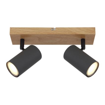 Globo - Bodové svítidlo 2xGU10/35W/230V hnědá/černá