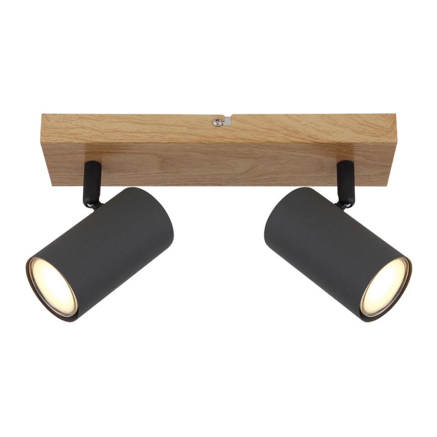Globo - Bodové svítidlo 2xGU10/35W/230V hnědá/černá