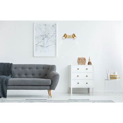 Globo - Bodové svítidlo 2xGU10/35W/230V zlatá
