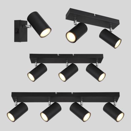 Globo - Bodové svítidlo 3xGU10/35W/230V černá