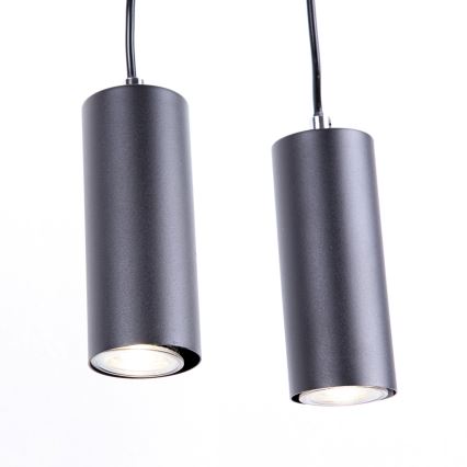 Globo - Lustr na lanku 4xGU10/35W/230V černá