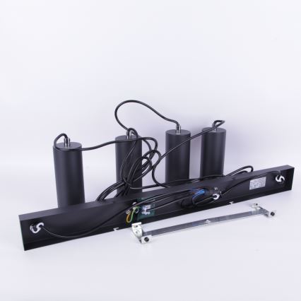 Globo - Lustr na lanku 4xGU10/35W/230V černá