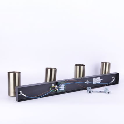 Globo - Bodové svítidlo 4xGU10/35W/230V černá/mosaz