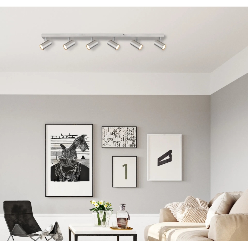 Globo - Bodové svítidlo 6xGU10/35W/230V matný chrom