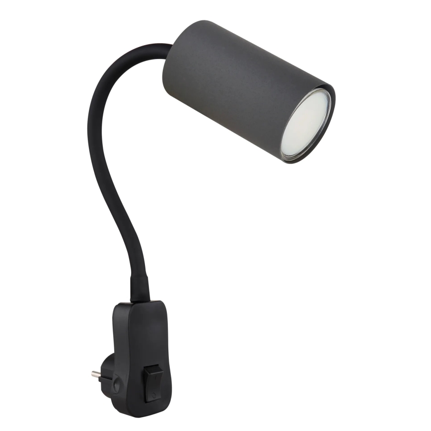 Globo - Nástěnné bodové svítidlo do zásuvky 1xGU10/35W/230V šedá