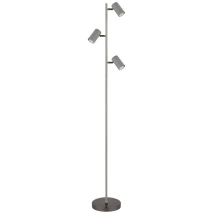 Globo - Stojací lampa 3xGU10/5W/230V šedá