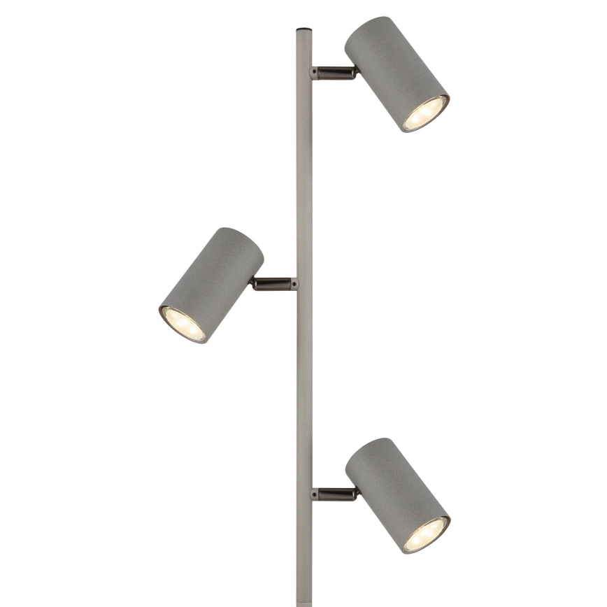 Globo - Stojací lampa 3xGU10/5W/230V šedá