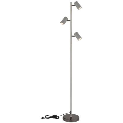 Globo - Stojací lampa 3xGU10/5W/230V šedá