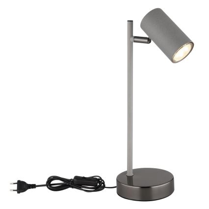 Globo - Stolní lampa 1xGU10/5W/230V šedá/antracit