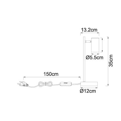 Globo - Stolní lampa 1xGU10/5W/230V