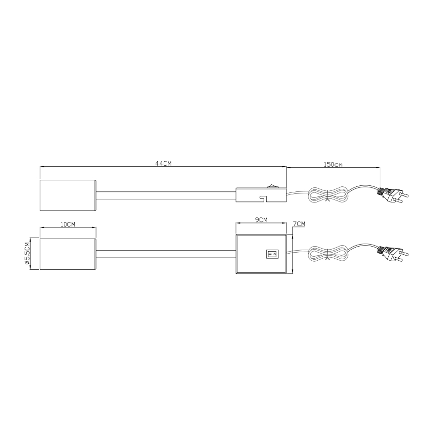 Globo - Flexibilní nástěnná lampa 1xGU10/25W/230V černá/matný chrom