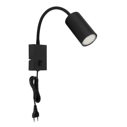 Globo - Flexibilní nástěnná lampa 1xGU10/25W/230V černá