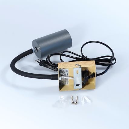 Globo - Flexibilní nástěnná lampa 1xGU10/25W/230V šedá/hnědá