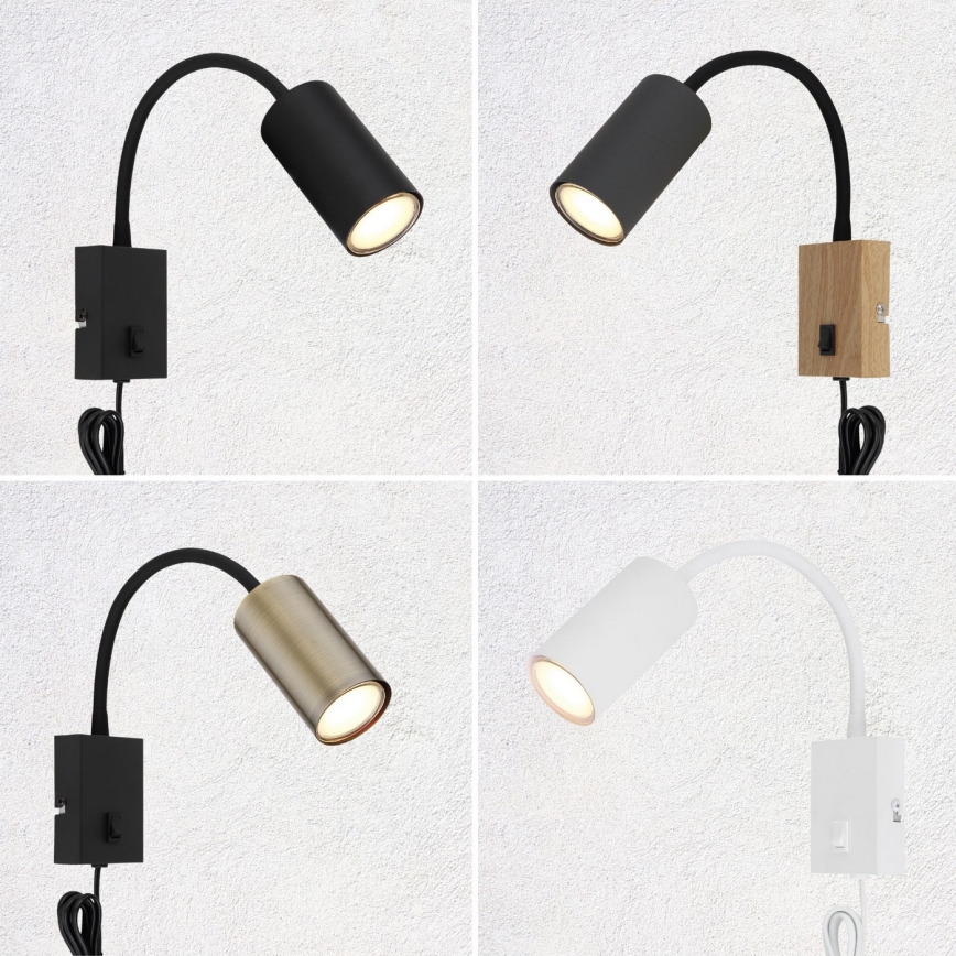 Globo - Flexibilní nástěnná lampa 1xGU10/25W/230V bílá